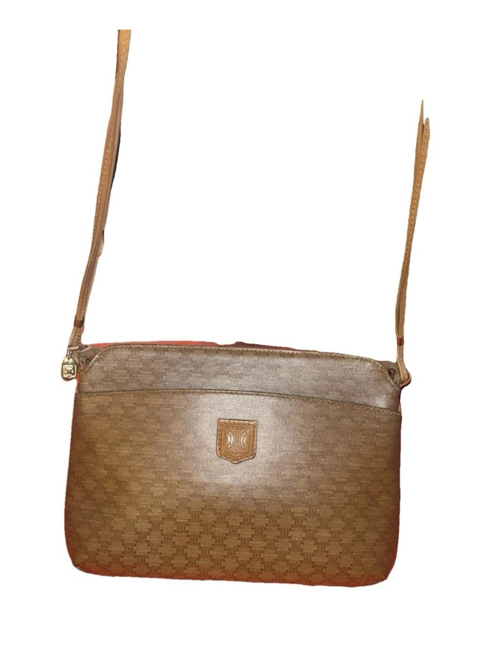 Vintage Celine Brown Monogram Crossbody Bag